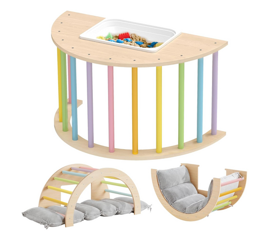 Mesa Sensorial + Arco de Escalada + Cojin