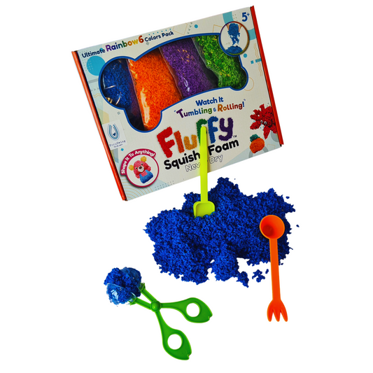 Pack Estimulación Táctil – Cubos Qbic + Masa Fluffy + Masa Corcho