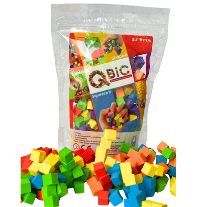 Pack Estimulación Táctil – Cubos Qbic + Masa Fluffy + Masa Corcho