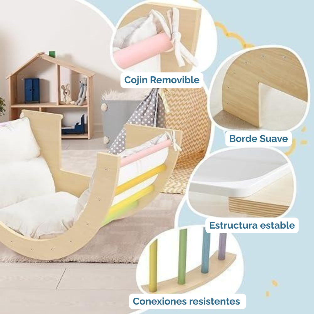 Mesa Sensorial + Arco de Escalada + Cojin