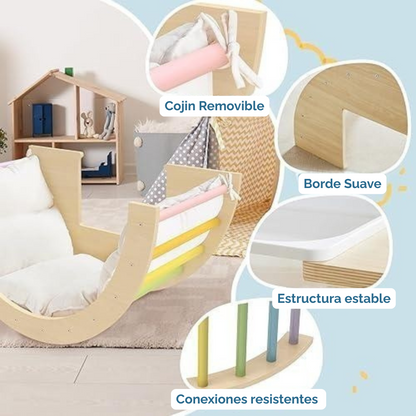 Mesa Sensorial + Arco de Escalada + Cojin