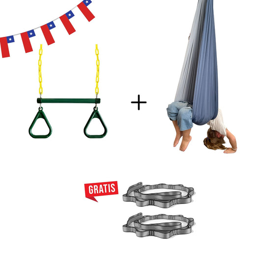 Pack Dieciochero: Columpio + Trapecio + 2 correas extra